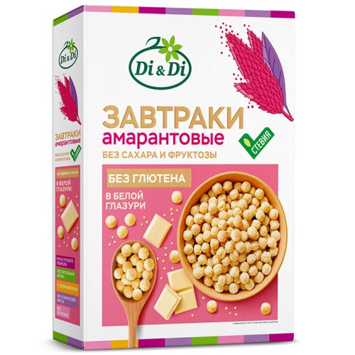 Амарантовый завтрак в белой глазури DD