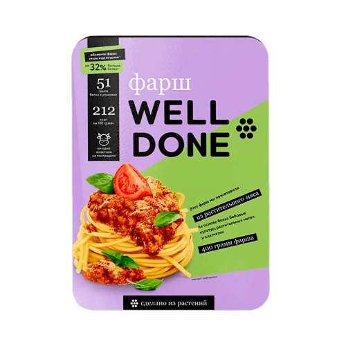 Фарш растительный Well Done Фарш растительный Well Done