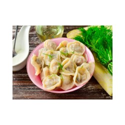 Пельмени с тофу и грибами