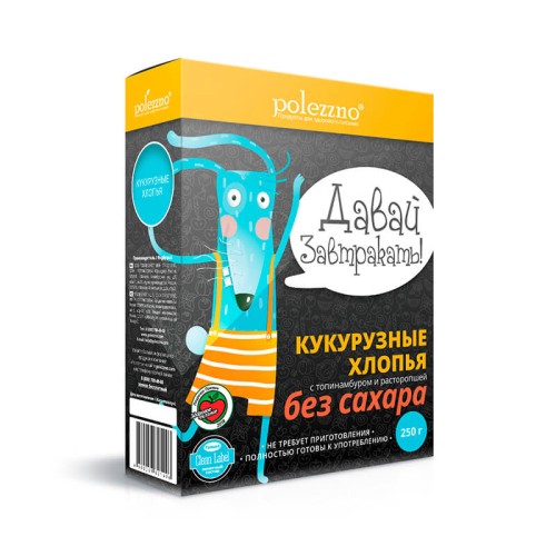 Кукурузные хлопья с топинамбуром и расторопшей Кукурузные хлопья с топинамбуром и расторопшей