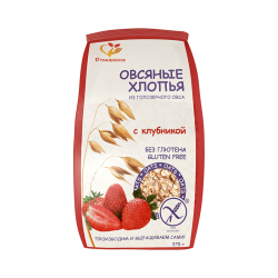 Овсяные хлопья без глютена с клубникой
