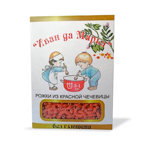 Рожки из красной чечевицы
