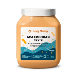 HM паста с кусочками арахиса и морской солью 1 кг
