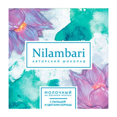 Шоколад с пыльцой и цветками корицы Nilambari Шоколад с пыльцой и цветками корицы Nilambari