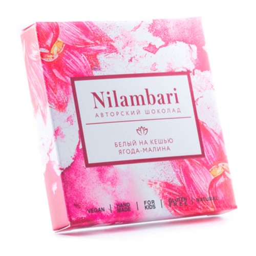Nilambari Шоколад на кешью ягода-малина Nilambari Шоколад на кешью ягода-малина