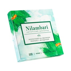 Nilambari Шоколад молочный на овсяном молоке с фундуком