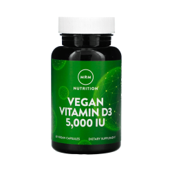 Веганский витамин D3 5000 МЕ 60 веганских капсул MRM Nutrition