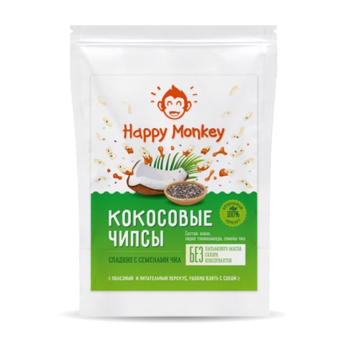 Кокосовые чипсы с семенами чиа Кокосовые чипсы с семенами чиа