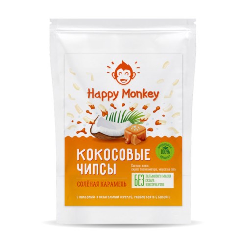 Кокосовые чипсы соленая карамель