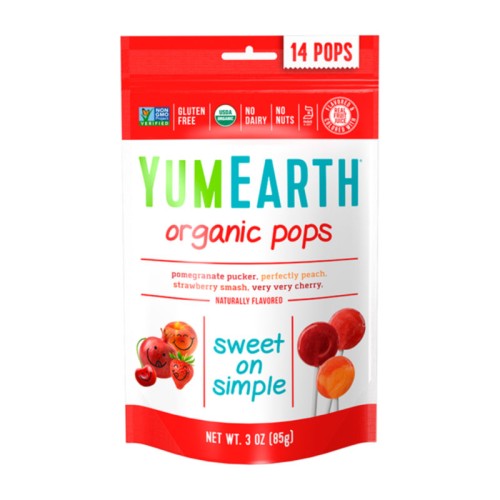 Леденцы YumEarth 14 шт, ассорти
