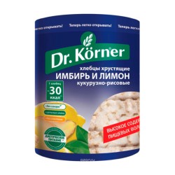 Хлебцы Dr. Korner имбирь и лимон