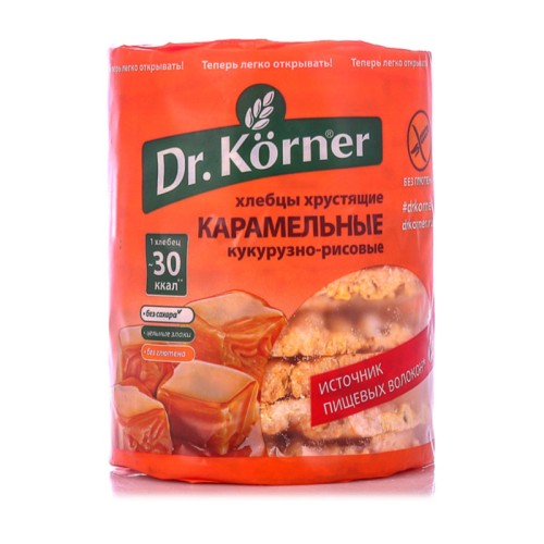 Хлебцы Dr. Korner карамельные