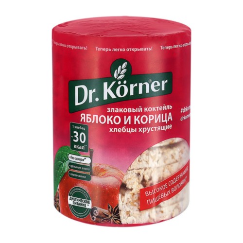 Хлебцы Dr. Korner яблоко и корица Хлебцы Dr. Korner яблоко и корица