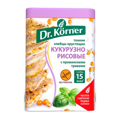Хлебцы Dr. Korner с прованскими травами Хлебцы Dr. Korner с прованскими травами