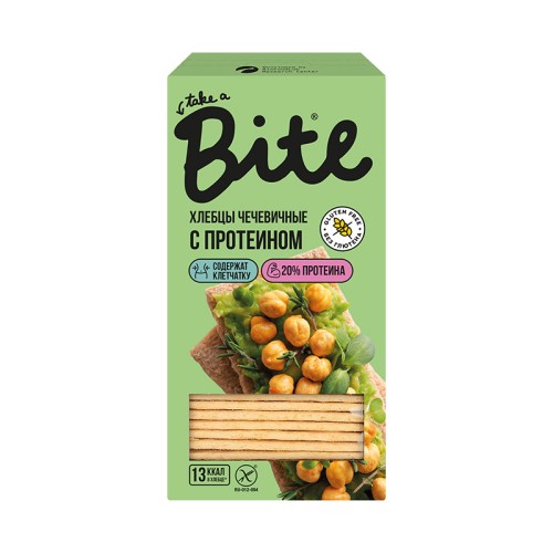 Хлебцы протеиновые чечевичные Bite 100г
