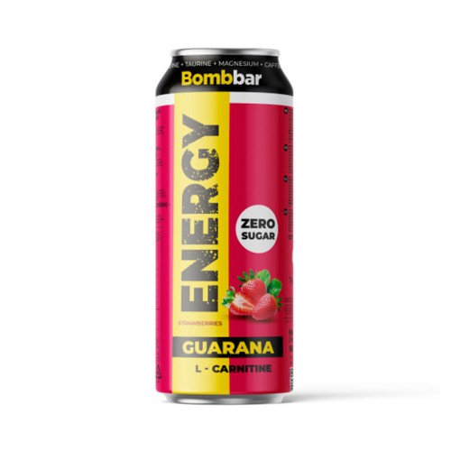 Энергетик с гуараной Клубника-земляника Bombbar 0,45 л