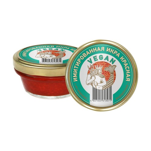 Имитированная икра красная Vegan 100г