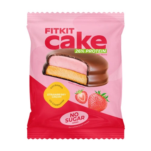 Protein cake Клубника со сливками Fit Kit Protein cake Клубника со сливками Fit Kit