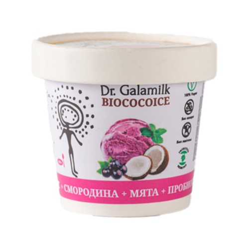 Кокосовое мороженое смородина-мята Galamilk 100г