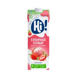 Hi коктейль Клубничный пломбир 1 л