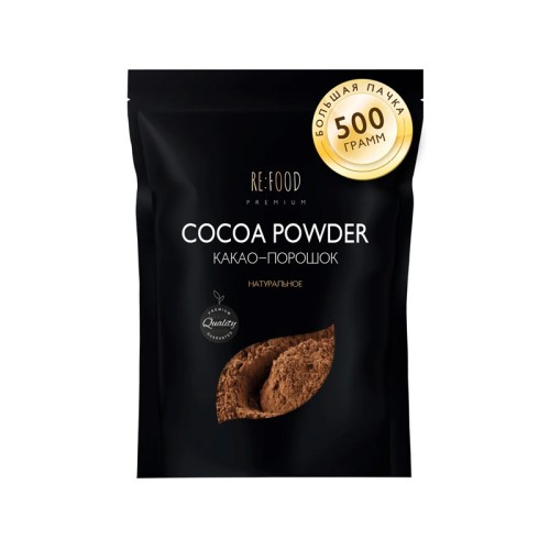 Какао порошок натуральный Premium Refood 250г