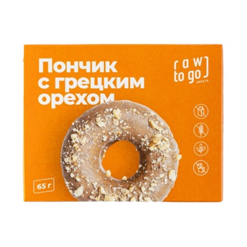 Пончик Грецкий орех RTG 65г Пончик Грецкий орех RTG 65г