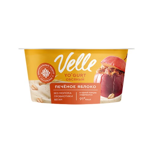 Йогурт овсяный Печеное Яблоко Velle