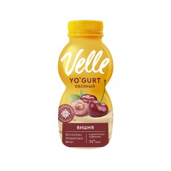 Йогурт питьевой овсяный Вишня Velle