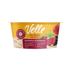 Йогурт овсяный Малина Ежевика Velle