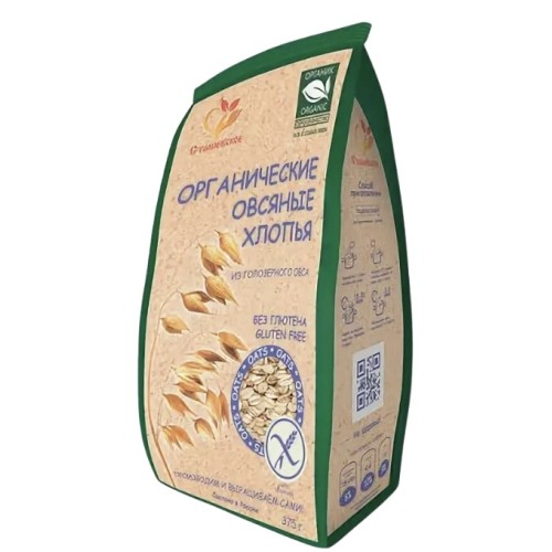 Органические овсяные хлопья Сташевское 375г