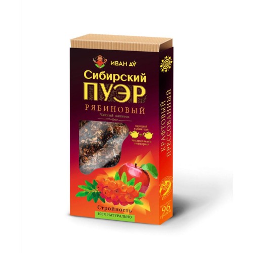 Чай Сибирский Пуэр Рябиновый плитка 96 г
